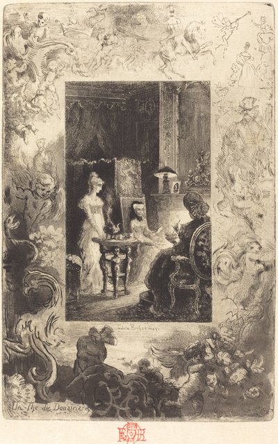 A Festa do Chá das Viúvas, 18791880. de Felix Hilaire Buhot