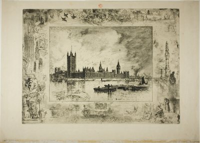 Palácio de Westminster de Felix Hilaire Buhot