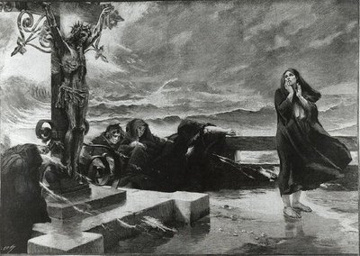 O Sinal (gravação) (foto a p/b) de Felix Hippolyte Lanoue