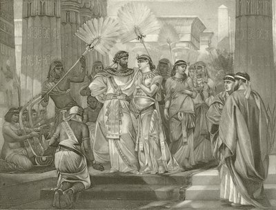Antony e Cleópatra. Ato I, Cena I (gravura) de Felix Octavius Carr Darley