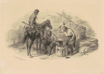 Ferreiro em Goldfields de Felix Octavius Carr Darley