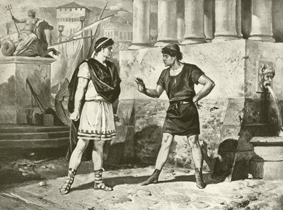 Comédia de Erros. Ato I, Cena II (gravura) de Felix Octavius Carr Darley