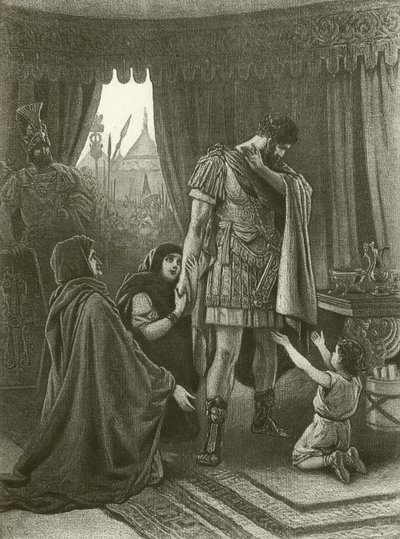 Coriolano. Ato V, Cena III (gravura) de Felix Octavius Carr Darley