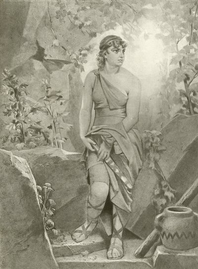 Cymbeline. Ato III, Cena VI (gravura) de Felix Octavius Carr Darley