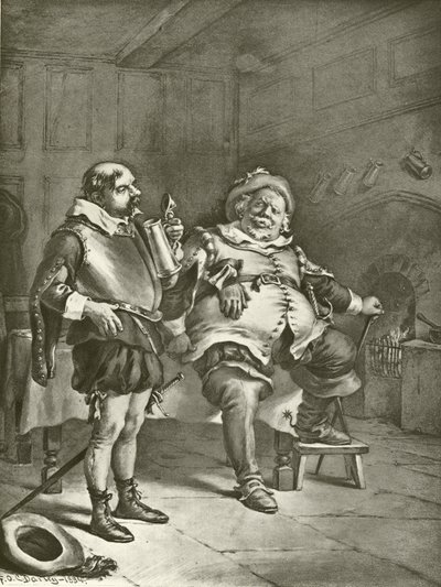 Primeira Parte Rei Henrique IV. Ato III, Cena III (gravura) de Felix Octavius Carr Darley