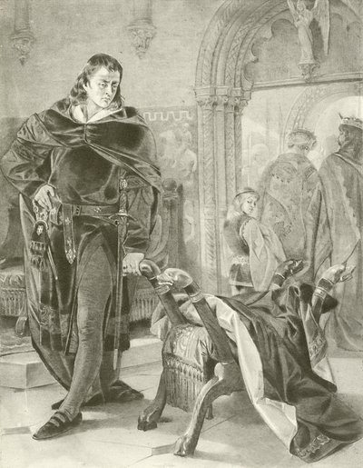 Aldeia. Ato I, Cena II (gravura) de Felix Octavius Carr Darley
