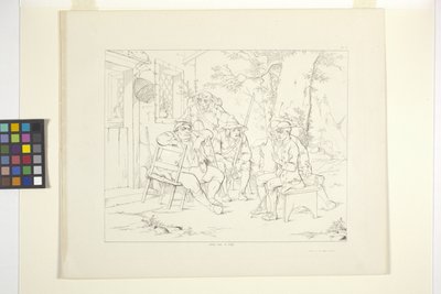 Ilustrações de Rip Van Winkle, Placa 3 (litografia) de Felix Octavius Carr Darley