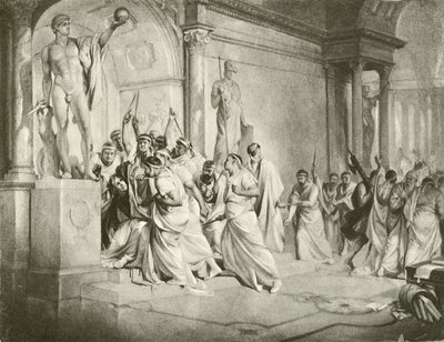 Júlio César. Ato III-Cena I (gravura) de Felix Octavius Carr Darley