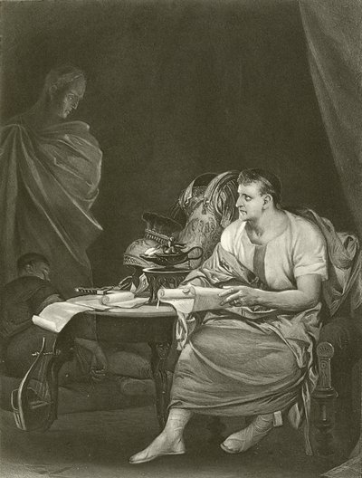 Júlio César. Ato IV, Cena III (gravura) de Felix Octavius Carr Darley