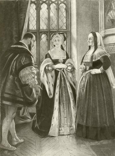 Rei Henrique VIII. Ato II, Cena III (gravura) de Felix Octavius Carr Darley