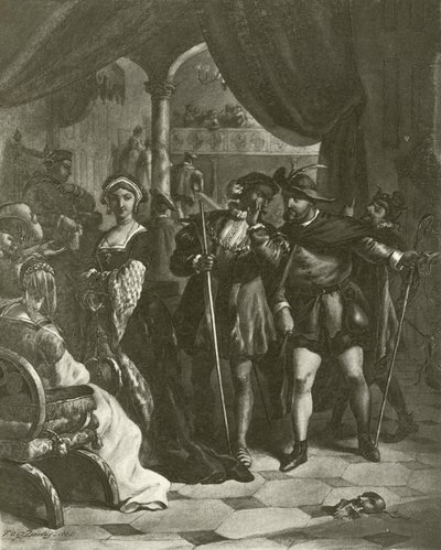 Rei Henrique VIII. Ato I, Cena IV (gravura) de Felix Octavius Carr Darley