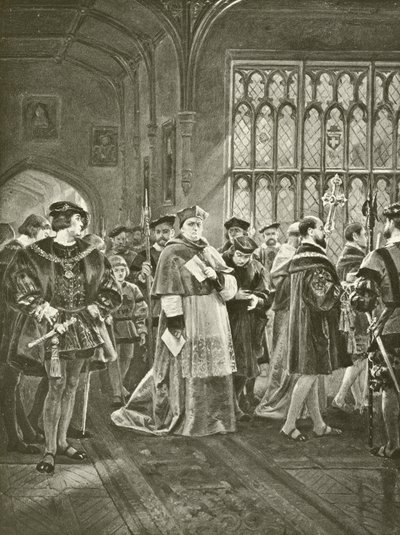 Rei Henrique VIII. Ato I, Cena I (gravura) de Felix Octavius Carr Darley