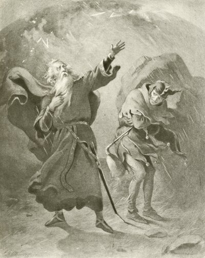Rei Lear Ato III, Cena II (gravura) de Felix Octavius Carr Darley