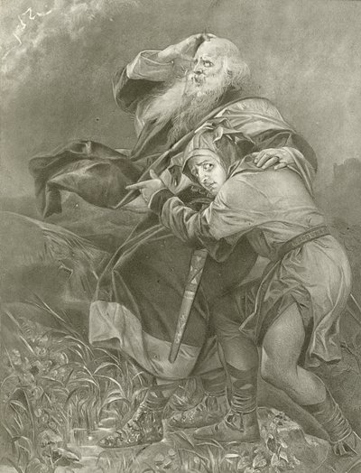 Rei Lear Ato III, Cena II (gravura) de Felix Octavius Carr Darley