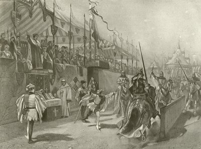 Rei Ricardo II. Ato I, Cena III (gravura) de Felix Octavius Carr Darley