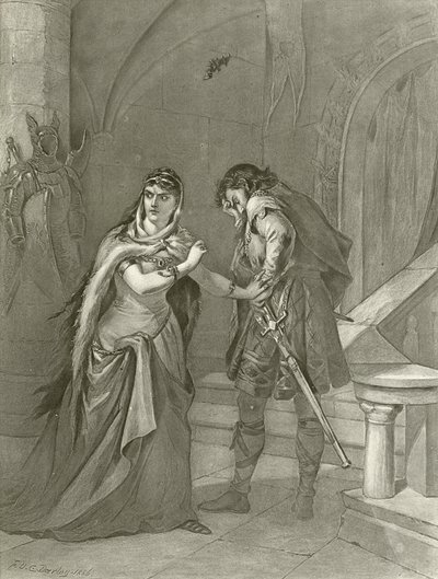 Macbeth. Ato II, Cena II (gravura) de Felix Octavius Carr Darley