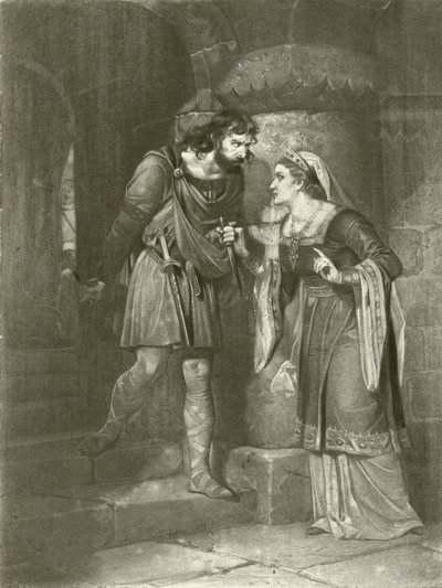 Macbeth. Ato II, Cena II (gravura) de Felix Octavius Carr Darley