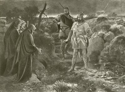 Macbeth. Ato I, Cena III (gravura) de Felix Octavius Carr Darley
