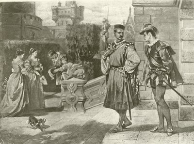 Otelo Ato III, Cena III (gravura) de Felix Octavius Carr Darley