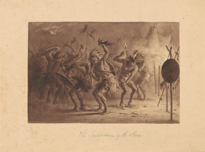 A dança do couro cabeludo dos Sioux de Felix Octavius Carr Darley