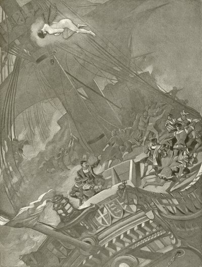 A tempestade. Ato I, Cena I (gravura) de Felix Octavius Carr Darley