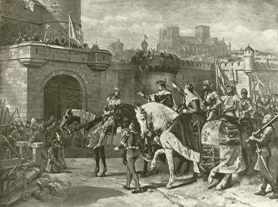 Terceira parte de Henry VI. Ato II, Cena II (gravura) de Felix Octavius Carr Darley
