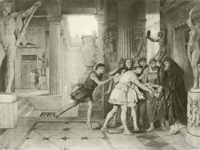 Timão de Atenas. Ato III, Cena IV (gravura) de Felix Octavius Carr Darley