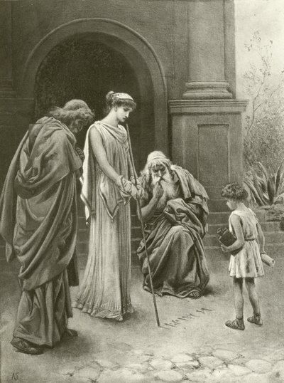 Tito Andronicus. Ato IV - Cena I (gravura) de Felix Octavius Carr Darley