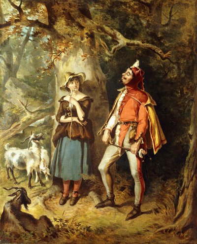 Touchstone e Audrey, 1886 de Felix Octavius Carr Darley