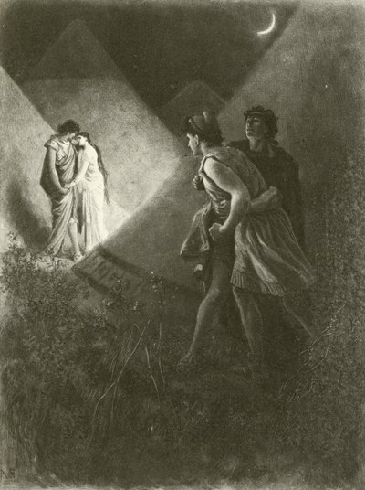 Troilo e Cressida. Ato V-Cena II (gravura) de Felix Octavius Carr Darley