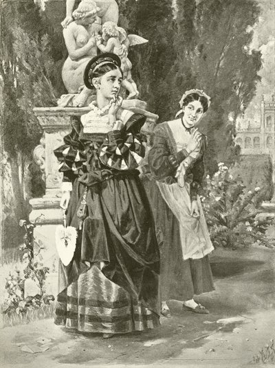 Dois cavalheiros de Verona. Ato I, Cena II (gravura) de Felix Octavius Carr Darley