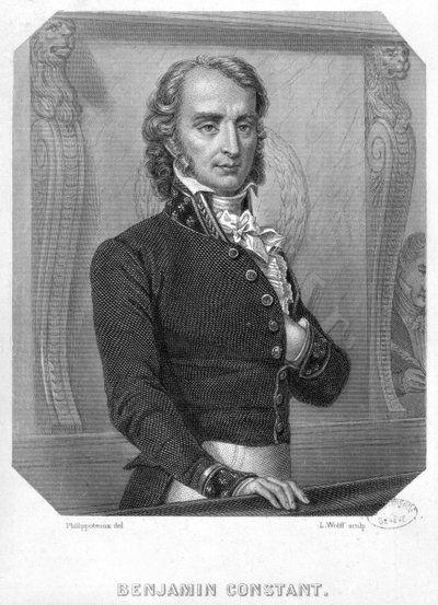 Henri Benjamin Constant de Rebecque (1767-1830) no Tribune de Felix Philippoteaux