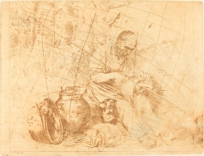 O Tinker (Le retameur) de Felix Régamey after Alphonse Legros