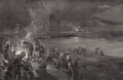 Alemães no relógio no rio Maas de Felix Schwormstadt