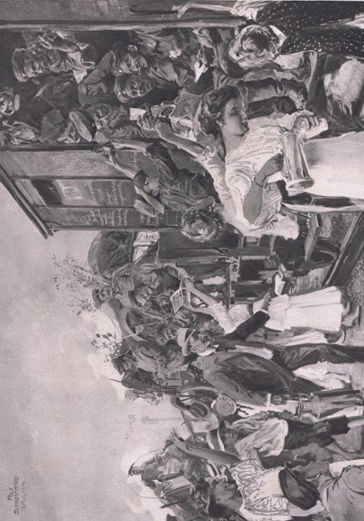 Ilustração de Hindenburg publicada pela Daterlandischer Derlag C U Weller Berlin de Felix Schwormstadt