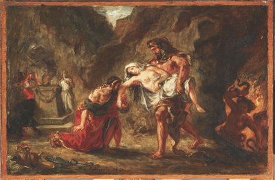 Hércules e Alcestis de Ferdinand Victor Eugene Delacroix