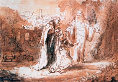 Um anjo do Senhor apareceu à esposa de Manoá ..., c1636-1680 de Ferdinand Bol