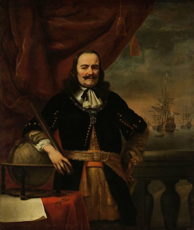 Michiel de Ruyter como tenente-almirante Retrato de Michiel Adriaenszoon de Ruyter (1607-1676), vice-almirante de Ferdinand Bol