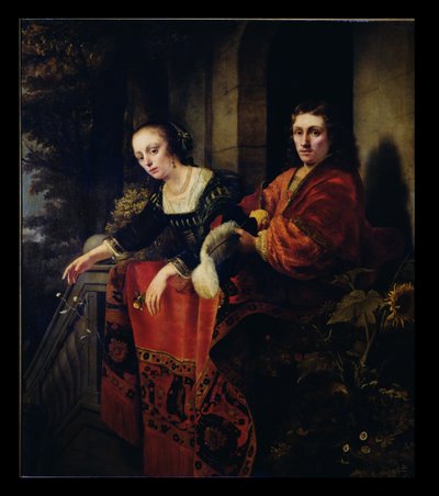 Retrato de um marido e esposa, 1654 de Ferdinand Bol