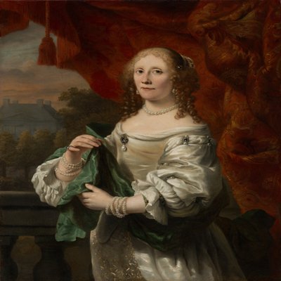 Retrato de uma mulher de Ferdinand Bol