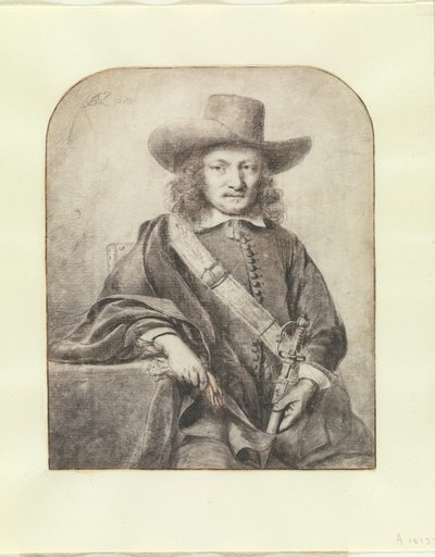 Retrato de um oficial de Gouda de Ferdinand Bol
