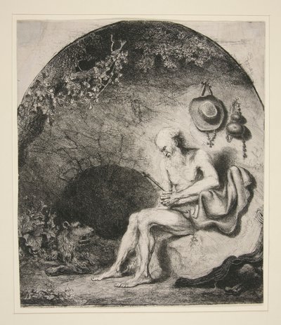 São Jerónimo na Caverna de Ferdinand Bol
