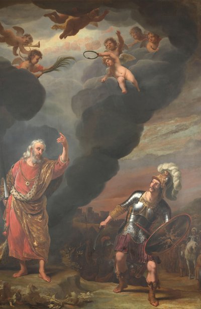 O Capitão do Exército de Deus Aparecendo a Josué de Ferdinand Bol