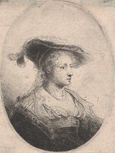 Mulher em Oval de Ferdinand Bol