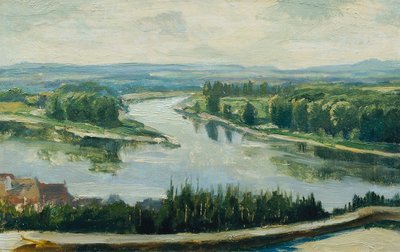 Confluência dos Vltava e Elba de Ferdinand Engelmuller