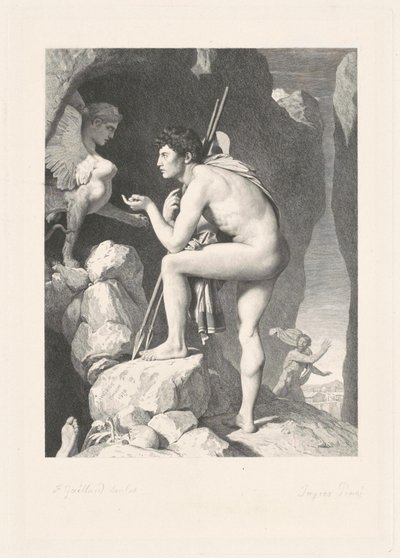 Édipo de Ferdinand Gaillard, after Jean Auguste Dominique Ingres