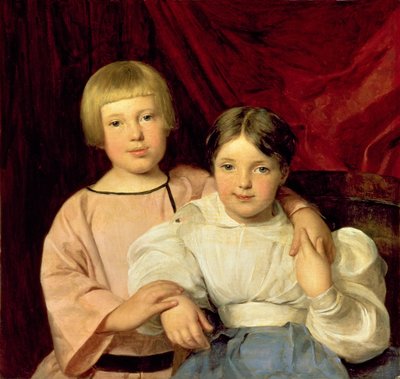 Crianças de Ferdinand Georg Waldmuller