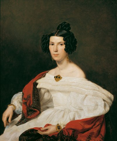 A esposa do funcionário do tribunal Josef von Stadler de Ferdinand Georg Waldmuller