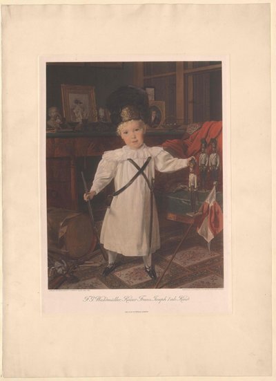 Imperador da Áustria Franz Joseph I de Ferdinand Georg Waldmuller