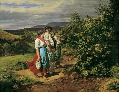 Voltando do Trabalho (Os Amantes na Encruzilhada) de Ferdinand Georg Waldmuller